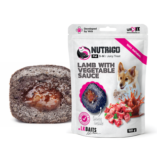LK Baits Pet Nutrigo Treat Lamb Функціональні ласощі для собак з ягням та овочевим соусом (&Oslash; 12 мм), 150 г 7777009 фото