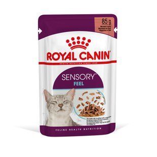 Вологий корм для котів Royal Canin SENSORY FEEL GRAVY шматочки у соусі 085 кг 1638165696 фото