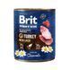 Вологий корм для собак Brit Premium Adult Turkey with Liver, Індичка та печінка, паштет, 800 г 100408/8553 фото 1