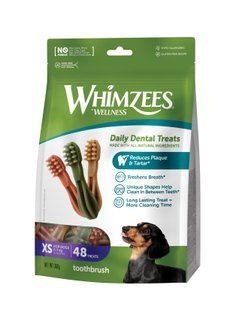 Ласощі Whimzees Toothbrush у формі зубної щітки для собак XS 48 шт WHZ341EU фото