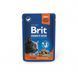 Вологий корм для котів Brit Premium для стерилізованих котів, Лосось, павуч 100 г 111833 фото 1
