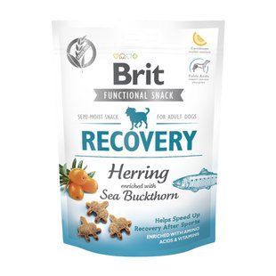 Ласощі для собак Brit Care Functional Snack Recovery з оселедцем для відновлення собак, 150 г 111426 фото