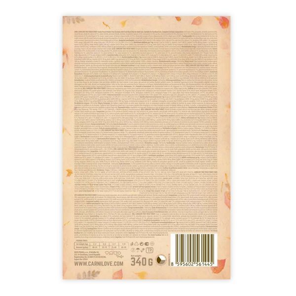 Сухий корм для котів Carnilove для дорослих котів True Fresh Cat Turkey, Свіжа індичка, 340 г 172159 фото