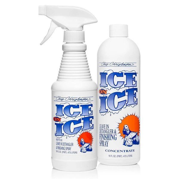 Засіб для догляду для собак Chris Christensen Спрей Ice on Ice та котів для розчісування для догляду за шерстю 473 мл 841055/051 /03-181 фото
