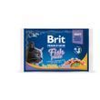 Вологий корм для котів Brit Premium Набір вологого у Cat Fish Plate, Рибна тарілка, 4 павучі по 100 г, 400 г
