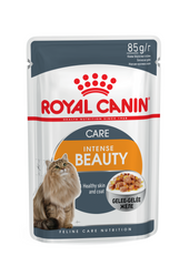 Упаковка вологого корму для дорослих котів ROYAL CANIN INTENSE BEAUTY IN JELLY 85 г x 12 шт.