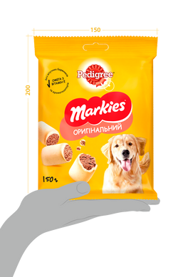 М’ясне печиво для собак Pedigree Markies середніх і великих порід 150 г