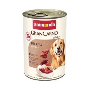 Вологий корм для собак Animonda Беззерновий GranCarno Adult з качкою, 400 г AM-82801 фото