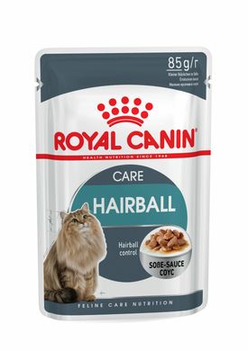 Упаковка вологого корму для дорослих котів ROYAL CANIN HAIRBALL CARE 85 г x 12 шт.