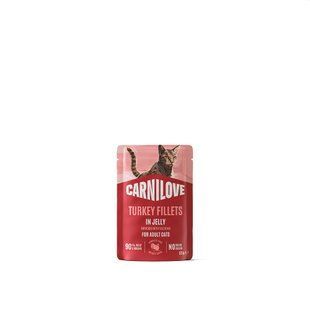Корм вологий Carnilove Jelly Turkey with Valerian для котів індичка і валеріана в желе 85 г 101406 фото