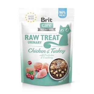 Ласощі для котів Brit Care Brit Raw Treat Freeze dried Urinary д котів д сечовидільної системи курка та індичка 40 г 112188 фото