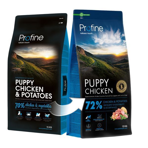 Сухий корм для собак Profine Puppy Chicken & Potatoes для цуценят усіх порід, Курка та картопля, 12 кг 173063***** фото