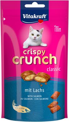 Ласощі для котів Vitakraft Crispy Crunch Лосось 60 г