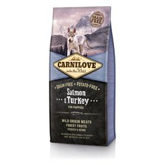 Сухий корм Carnilove Salmon & Turkey для цуценят всіх порід, лосось та індичка, 12 кг, 12 кг