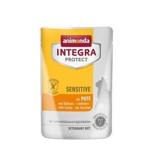 Вологий корм для котів INTEGRA PROTECT Ветеринарний Animonda Sensitive, Індичка, 85 г 86720IPR фото