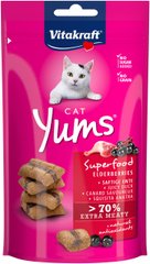 Ласощі для котів Vitakraft Yums Качка та бузина, 40 г