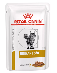 Вологий дієтичний корм для котів Royal Canin Urinary S/O шматочки у соусі, 85 г 40320010 фото