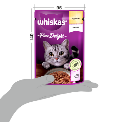 Упаковка вологого корму Whiskas Pure Delight курка в желе 28 шт. * 85 г