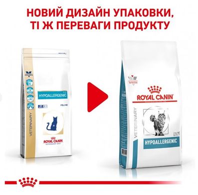 Сухой корм для взрослых кошек ROYAL CANIN HYPOALLERGENIC CAT 2,5 кг