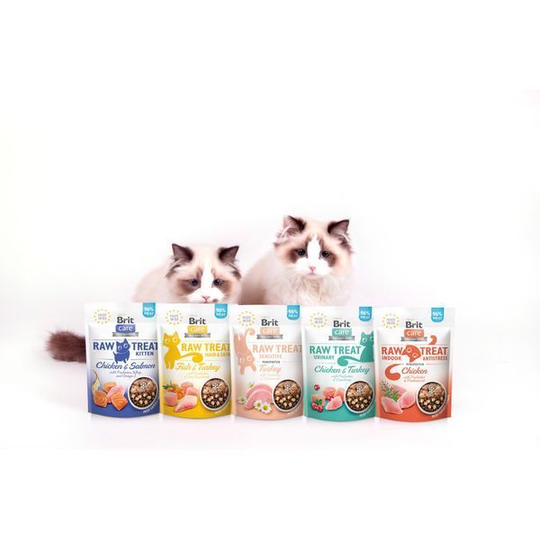 Ласощі для котів Brit Care Brit Raw Treat Freeze dried Sensitive д котів з чутливим травленням індичка 40 г 112191 фото
