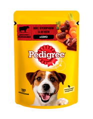 Вологий корм для собак Pedigree Яловичина, Ягня в соусі 100 г