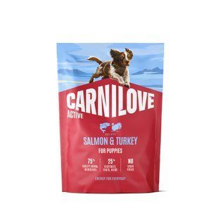Корм сухий Carnilove Active Salmon & Turkey Puppy для цуценят лосось та індичка 1,5 кг 173697 фото
