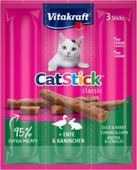 М'ясні палички Vitakraft Cat Stick Качка та Кролик 3 шт*6г