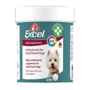 Вітаміни для собак 8in1 дрібних порід Excel Small Breed: комплекс для імунітету, 70 шт 661825 фото