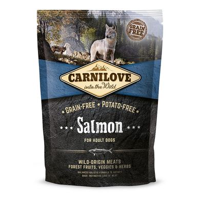 Сухий корм для дорослих собак Carnilove Salmon всіх порід, лосось, 1,5 кг, 1,5 кг