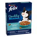 Корм сухий для дорослих котів Felix Doubly delicious повнораціонний з лососем, океанічною рибою та буряком 270 г 8445292313469 фото 1