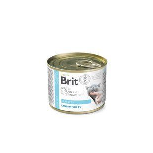 Вологий корм для котів Brit VetDiets Вологий ветеринарний Brit Veterinary Diet Obesity, Ягня, консерва, 200 г 100711 фото