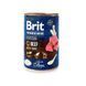 Вологий корм для собак Brit Premium Adult Beef with Tripe, Яловичина та тельбухи, паштет, 400 г 100411/8584 фото 1