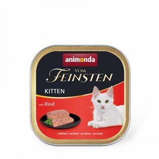 Вологий корм для котів Animonda Vom Feinsten Kitten для кошенят, Яловичина, 100 г AM-83220 фото