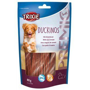 Ласощі для собак Trixie Duckinos with Duck Breast з качкою 80 г 31594 фото