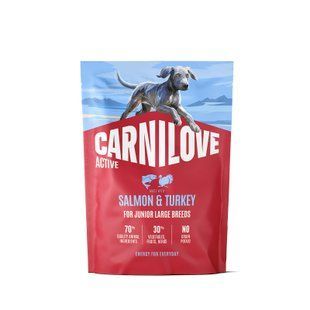 Корм сухий Carnilove Active Salmon & Turkey Junior Large Breed для молодих собак великих порід лосось та індичка 1,5 кг 173700 фото