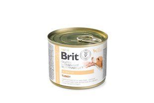 Корм вологий Brit VetDiet Hepatic для собак для підтримки функцій печінки з індичкою 200 г 101313 фото