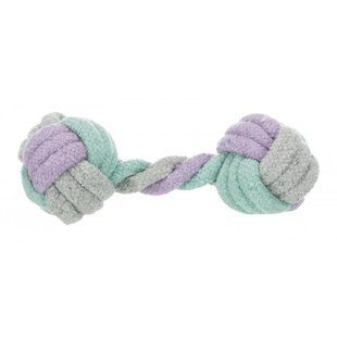 Іграшка для собак Trixie Junior Rope Dumbbell для цуценят Гантель з канатом котон 15 см 32811 фото