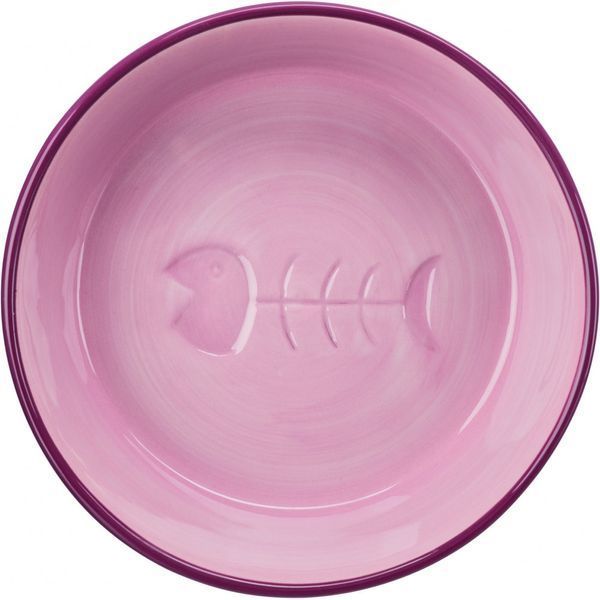 Миска для котів Trixie з рибкою керамічна 200 мл d 13 см 24492 фото