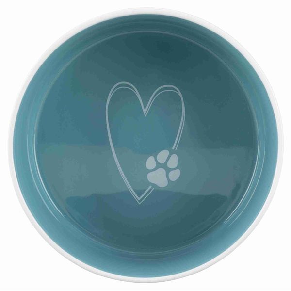 Миска для собак Trixie Pet_s Home бірюзова керамічна 800 мл 16 см 25051 фото