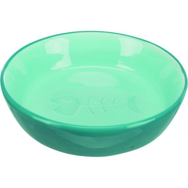 Миска для котів Trixie з рибкою керамічна 200 мл d 13 см 24492 фото