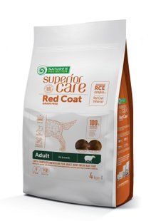 Nature's Protection Superior Care Red Coat Grain Free Lamb Adult All Breeds Сухий беззерновий корм для дорослих собак усіх порід з рудим забарвленням з ягням, 4 кг NPSC47236 фото