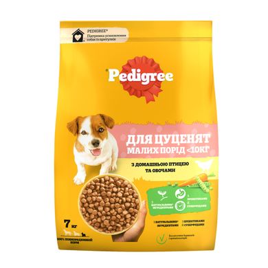 Сухий корм для цуценят малих порід PEDIGREE з птицею та овочами 7 кг (5998749145210)