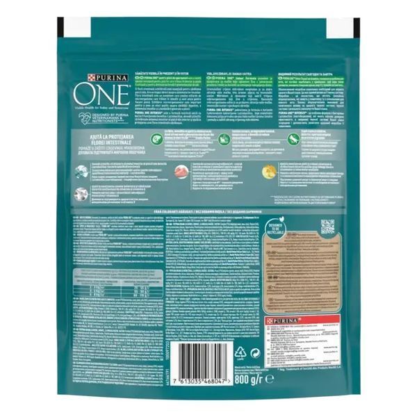 Сухий корм Purina One Indoor для дорослих котів, які постійно перебувають у приміщенні, з індичкою 750 г 8445291800366 фото