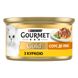 Вологий корм для дорослих котів Purina Gourmet Gold "Соус Де-Люкс" шматочки в соусі з куркою 85 г