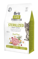 Сухий корм для стерилізованих кішок Brit Care GF Sterilized Immunity Support свинина 400 г