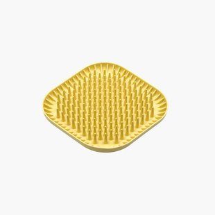 FIBOO Fiboowl Spiky килимок для злизування ласощів та їжі, жовтий FIB0234 фото