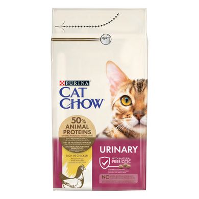 Сухий корм CAT CHOW Urinary для дорослих котів для підтримки здоров'я сечовивідної системи з куркою 1,5 кг