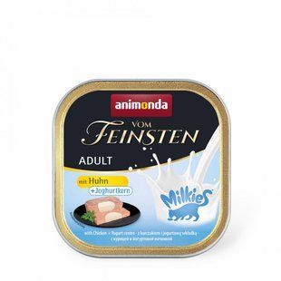 Вологий корм для котів Animonda Vom Feinsten Adult, курка та йогуртовий центр, 100 г AM-83113 фото
