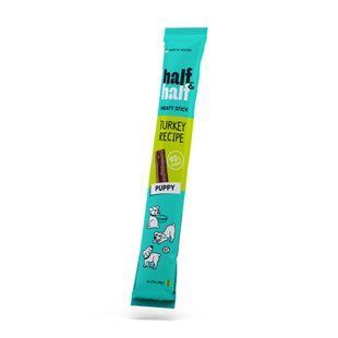 Ласощі для собак Half&Half для цуценят м&rsquo;ясна паличка з індичкою, 12 г 21731 фото