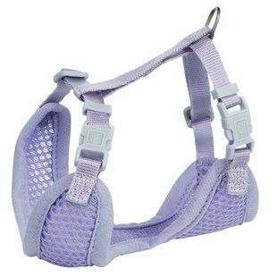 Шлея для собак Trixie з повідцем для цуценят S&ndash;M 26&ndash;34 см х 10 мм 2,00 м світло бузковий 15564 фото